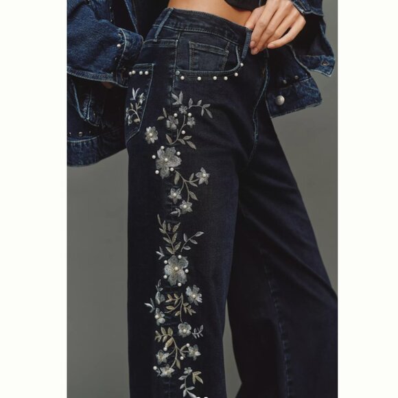 DRIFTWOOD JEANS Dark Wash Penelope X Gilded Garden Jeans 2512 8M4 - Picture 12 of 12